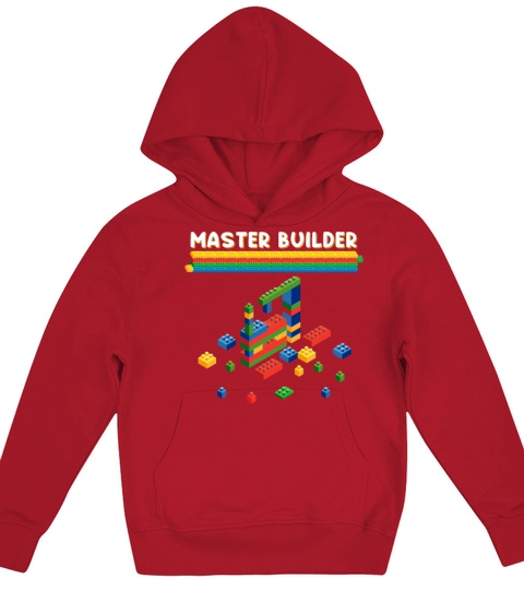 Funny Master Builder for Kids Men Women Cool Kids Hoodie