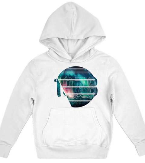 Limited Edition 1978 July Birthday Polar Lights Kids Hoodie