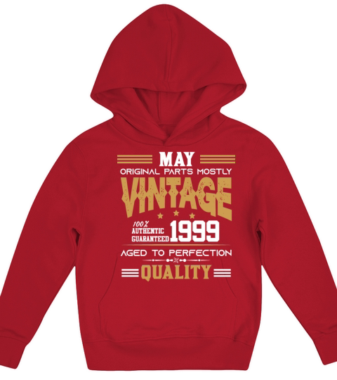 Vintage Aged To Perfection May 1999 Kids Hoodie