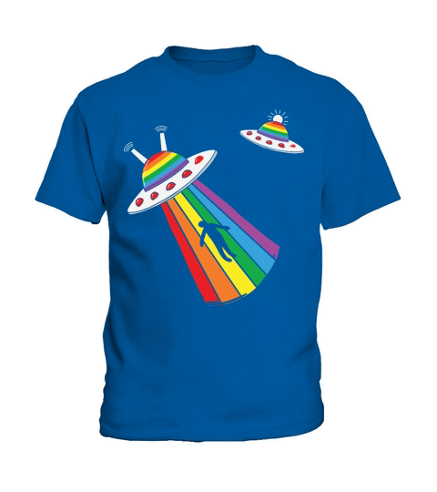 Alien Abduction Gaylien Lgbt Pride Kids T-Shirt