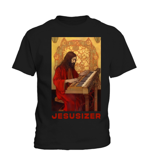 Classic Jesus Analog Synthesizer - Divine Synth Kids T-Shirt