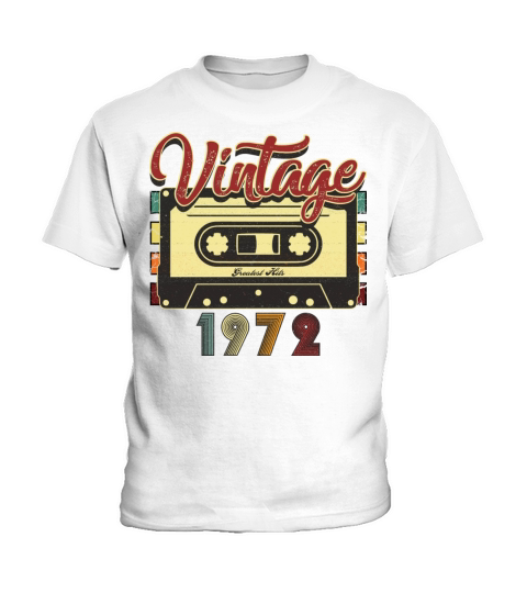 Vintage 1972 Greatest Hits Cassette Tape Kids T-Shirt