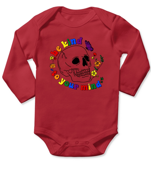 Be Kind to Your Mind Long Sleeve Baby One-Piece