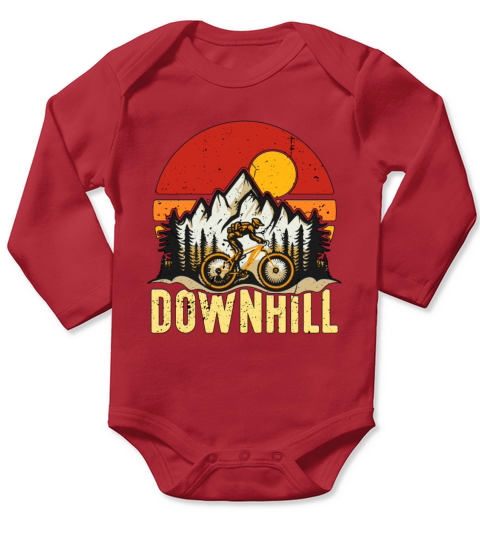 Mountain Bike Downhill Racing Cyclist Bike Racer Long Sleeve Baby One-Piece