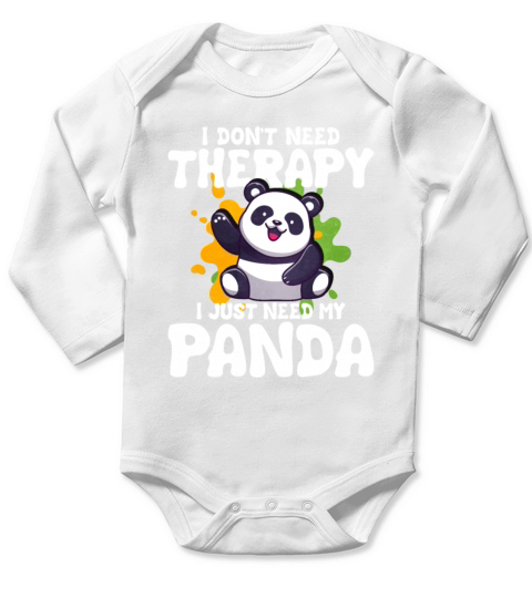 Panda Long Sleeve Baby One-Piece