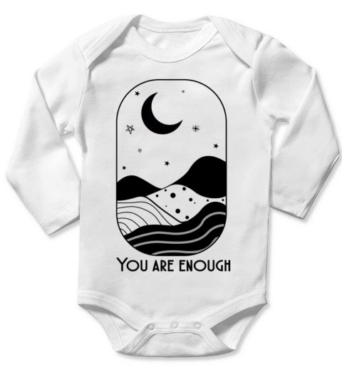 Retro Inspiration Quote Long Sleeve Baby One-Piece