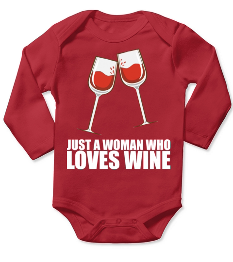 Wine drinking Red Wine Gift Long Sleeve Baby One-Piece