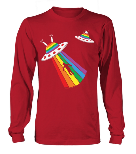 Alien Abduction Gaylien Lgbt Pride Long sleeved Unisex