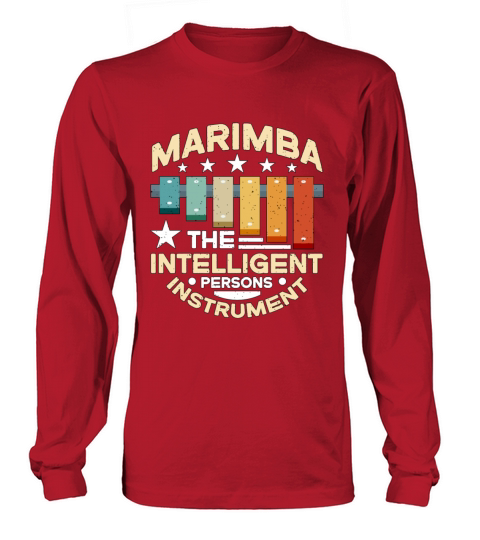 Marimba The Intelligent Persons Retro Instrument Long sleeved Unisex