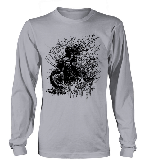 Motorcyclist Bikerin Off-road Ride Splash Long sleeved Unisex