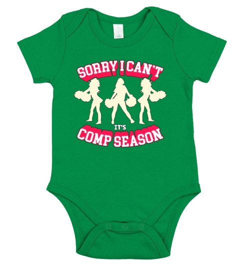 Cheerleading Sorry I Cant Its Comp Gymnastics Short Sleeve Baby One-Piece