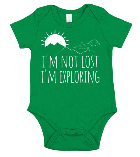 Im Not Lost I m Exploring Short Sleeve Baby One-Piece