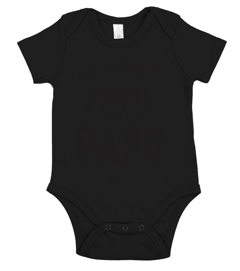 My Favorite People Call Me Papu - Grandpa Short Sleeve Baby One-Piece