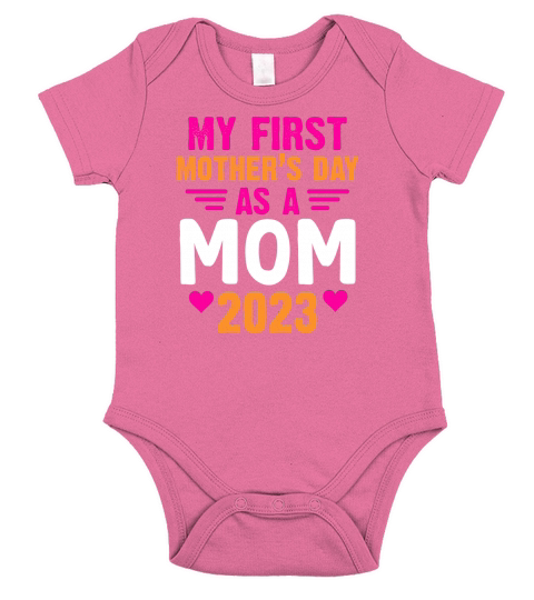 My First Mothers Day As A Mom 2023 Short Sleeve Baby One-Piece