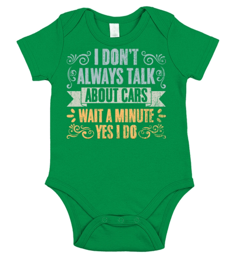 Vintage I Dont Always Talk About Cars For A Car Short Sleeve Baby One-Piece