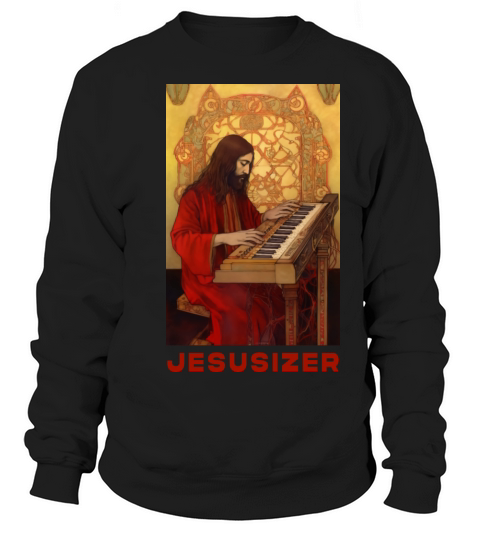 Classic Jesus Analog Synthesizer - Divine Synth Sweatshirt Unisex