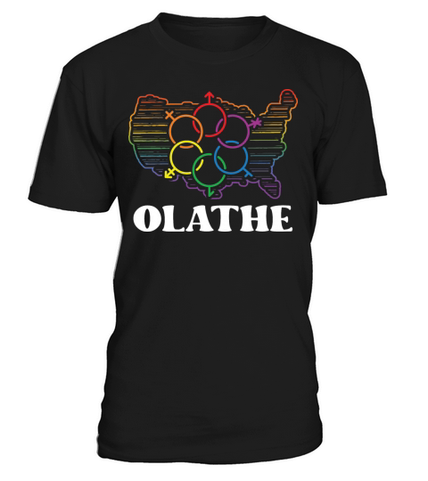 Olathe Pride Flag Pride Month LGBTQ Flag LGBT Comm T-Shirt Unisex
