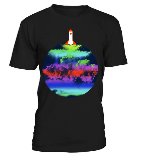 Spaceship Start Colorful T-Shirt Unisex