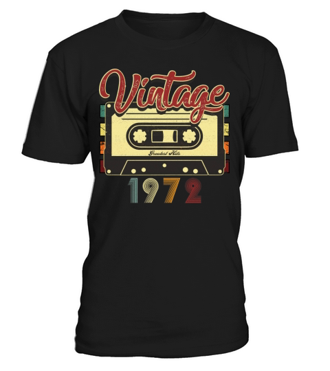 Vintage 1972 Greatest Hits Cassette Tape T-Shirt Unisex