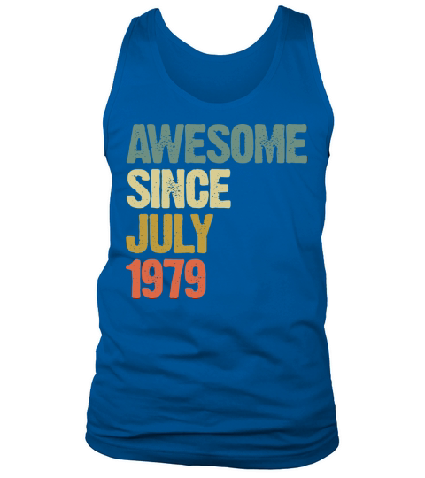 Distressed Vintage Awesome Since July 1979 Tank Top Unisex