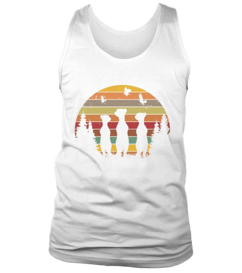 Meerkat Vintage Retro Tank Top Unisex