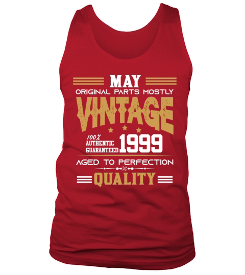 Vintage Aged To Perfection May 1999 Tank Top Unisex