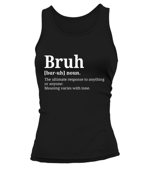 Funny Vintage Bruh Definition Brother Tank top Woman