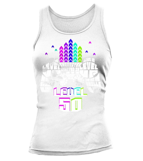 Geek Level 50 Unlocked 1973 50th Birthday Gamer Tank top Woman