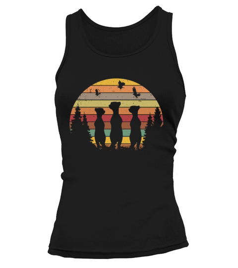 Meerkat Vintage Retro Tank top Woman