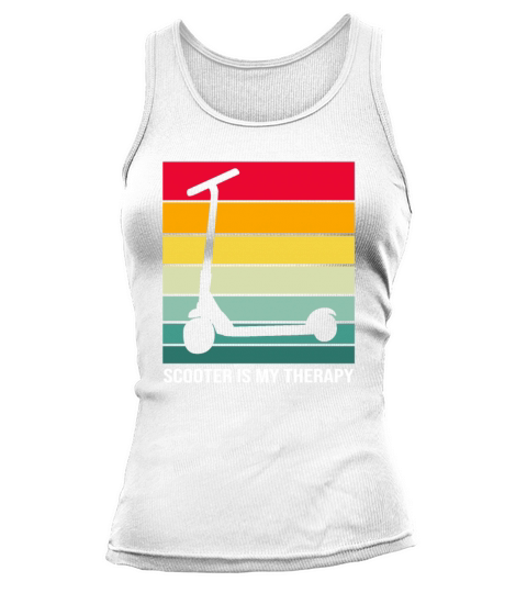 Stunt Scooter Is My Therapy Vintage Scooter Tank top Woman