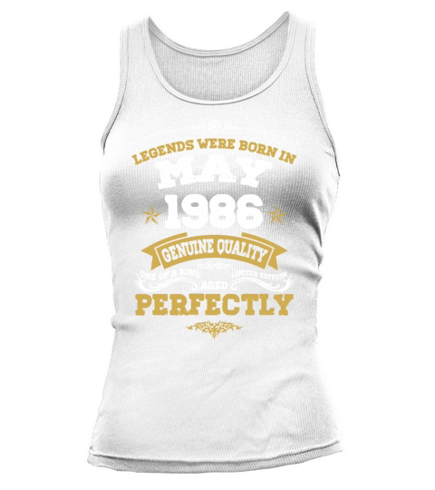 Vintage Aged To Perfection May 1986 Tank top Woman