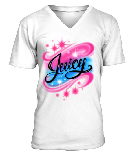 Juicy Airbrush V-Neck T-shirt