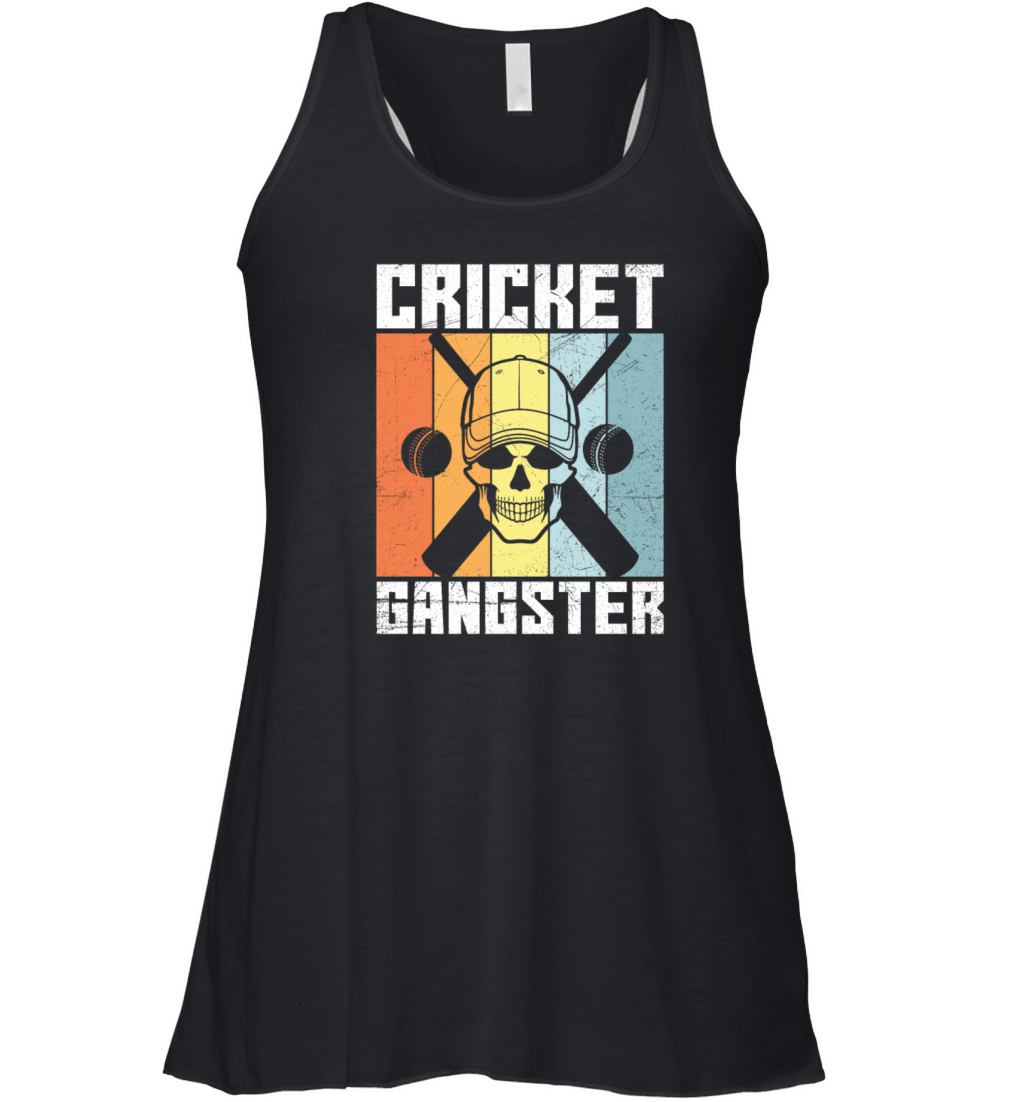 India Sport Cricket Lover Cricketer Cricket Player Women's Flowy Tank Top