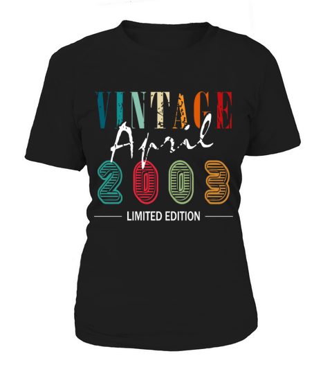 April vintage 2003 born vintage birthday Women's T-Shirt