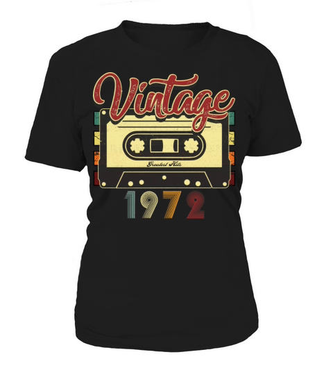 Vintage 1972 Greatest Hits Cassette Tape Women's T-Shirt