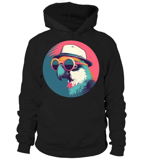 80s 90s Parrot Lovers Vintage Hoodie Unisex