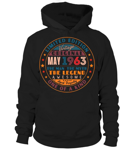 Birthday May 1963 Hoodie Unisex