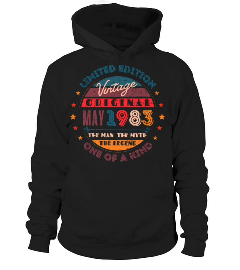 Vintage May 1983 Hoodie Unisex