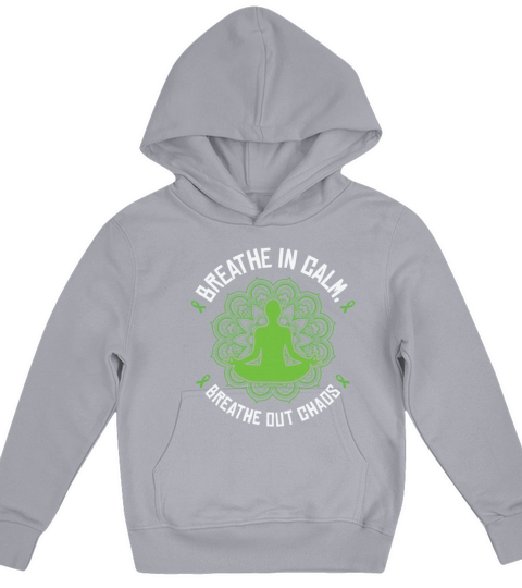 Mental Health Yoga Meditation Awareness Month Kids Hoodie