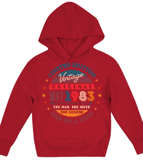 Vintage May 1983 Kids Hoodie