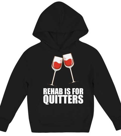 Wine Quitters Kids Hoodie