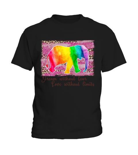 Love Without Limits Elephant LGBT Pride Kids T-Shirt