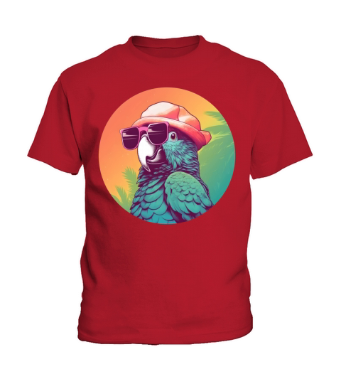 Retro Vintage Parrot Lovers Style Kids T-Shirt