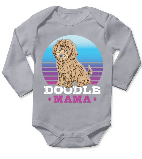 Womens Doodle Mama Labradoodle Goldendoodle Long Sleeve Baby One-Piece
