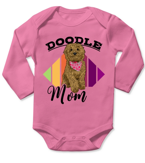 Womens Doodle Mom Labradoodle Goldendoodle Long Sleeve Baby One-Piece