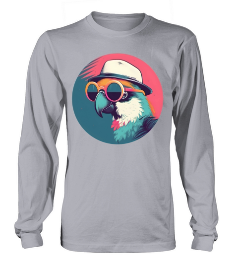 80s 90s Parrot Lovers Vintage Long sleeved Unisex