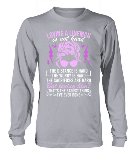 Electrical Linemans Wife Lineman Spouse Funny Long sleeved Unisex