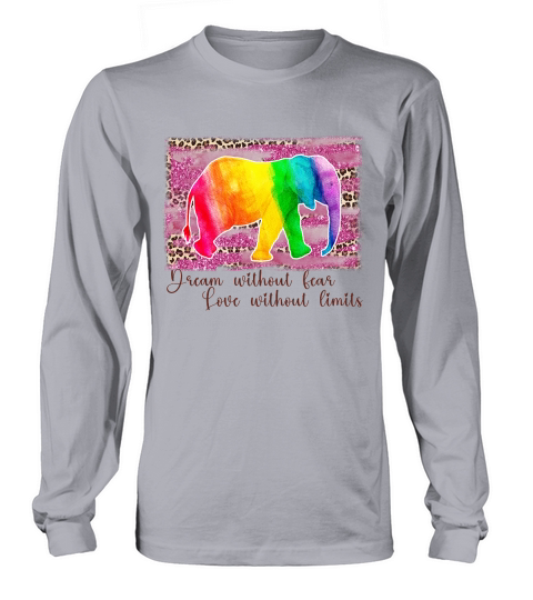 Love Without Limits Elephant LGBT Pride Long sleeved Unisex
