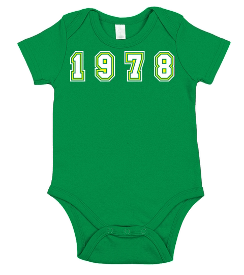 1978 Year Number Short Sleeve Baby One-Piece