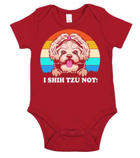 Funny Shitzu Dog Lover I Shih Tzu Not For Men Short Sleeve Baby One-Piece